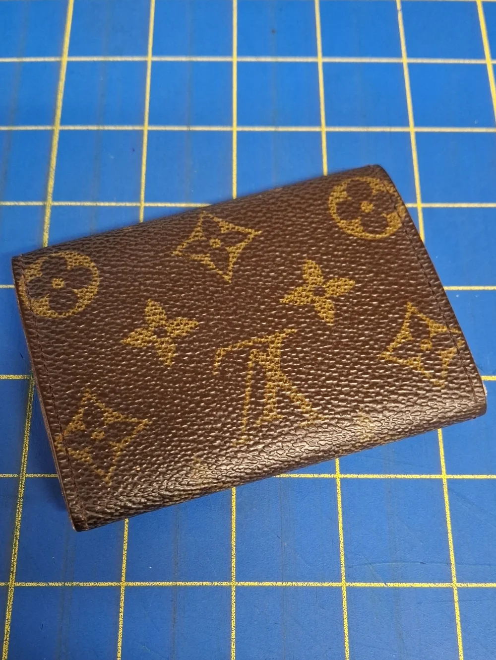 Louis Vuitton Brown Monogram Canvas Snap Wallet 3x4 Preloved